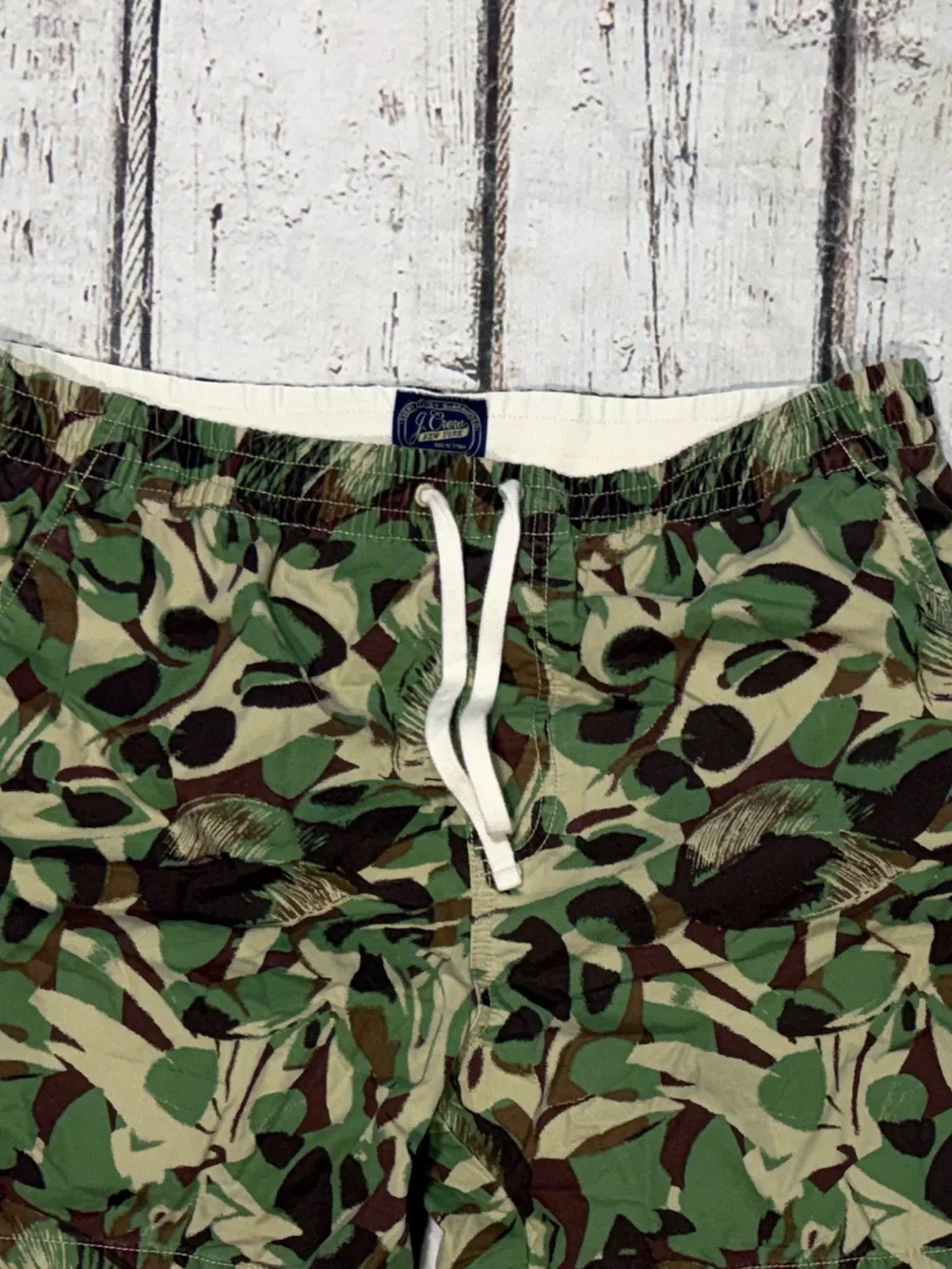 J. Crew Camouflage Swim Trunks Bathing Suit Swimwear Men's Swimwear